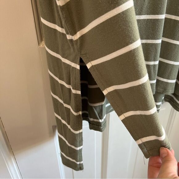 Zenana Premium Stripped Cuffed Sleeve Top - Picture 3 of 7